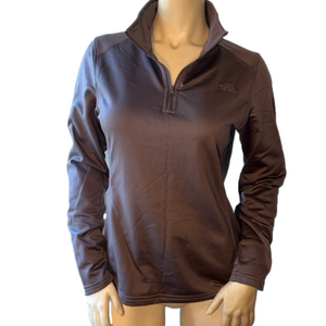 North Face Gray 3/4 Zip Fleece Pullover Outdoor Sweatshirt. Size Medium.